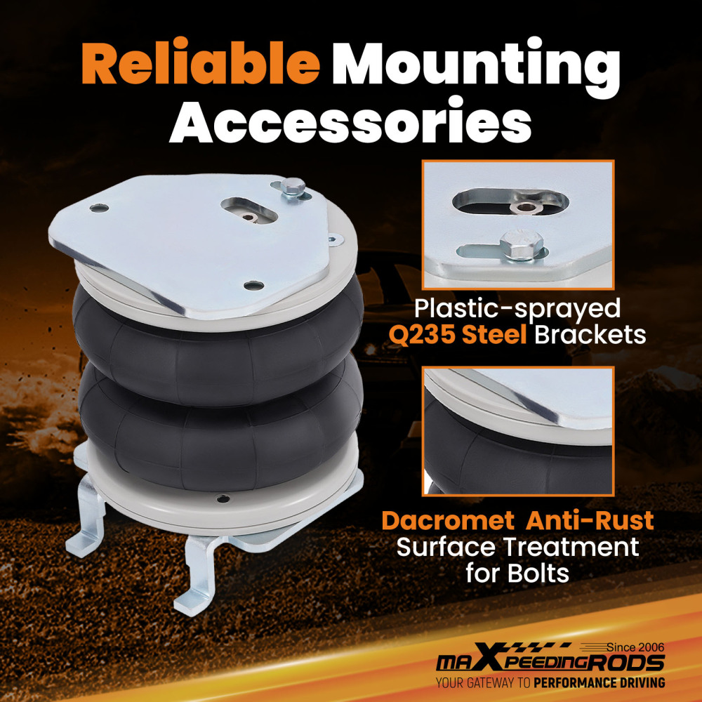 Kit sospensioni pneumatiche + Staffa compatibile per Vauxhall Movano X70 compatibile per FWD 1998-2010