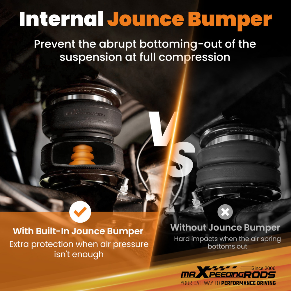 Air Suspension Kit Air Helper Spring Bellows Compatible for Ram 1500 2009-2024 Rear Air Leveling Kit