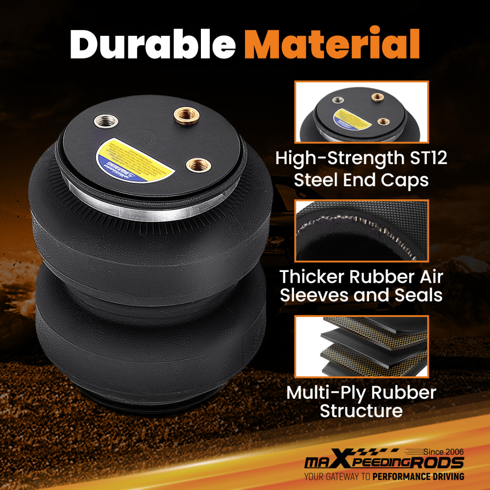 Air Helper Spring Bag Kit 5000lbs compatible for Chevy Silverado 2500 4WD/RWD