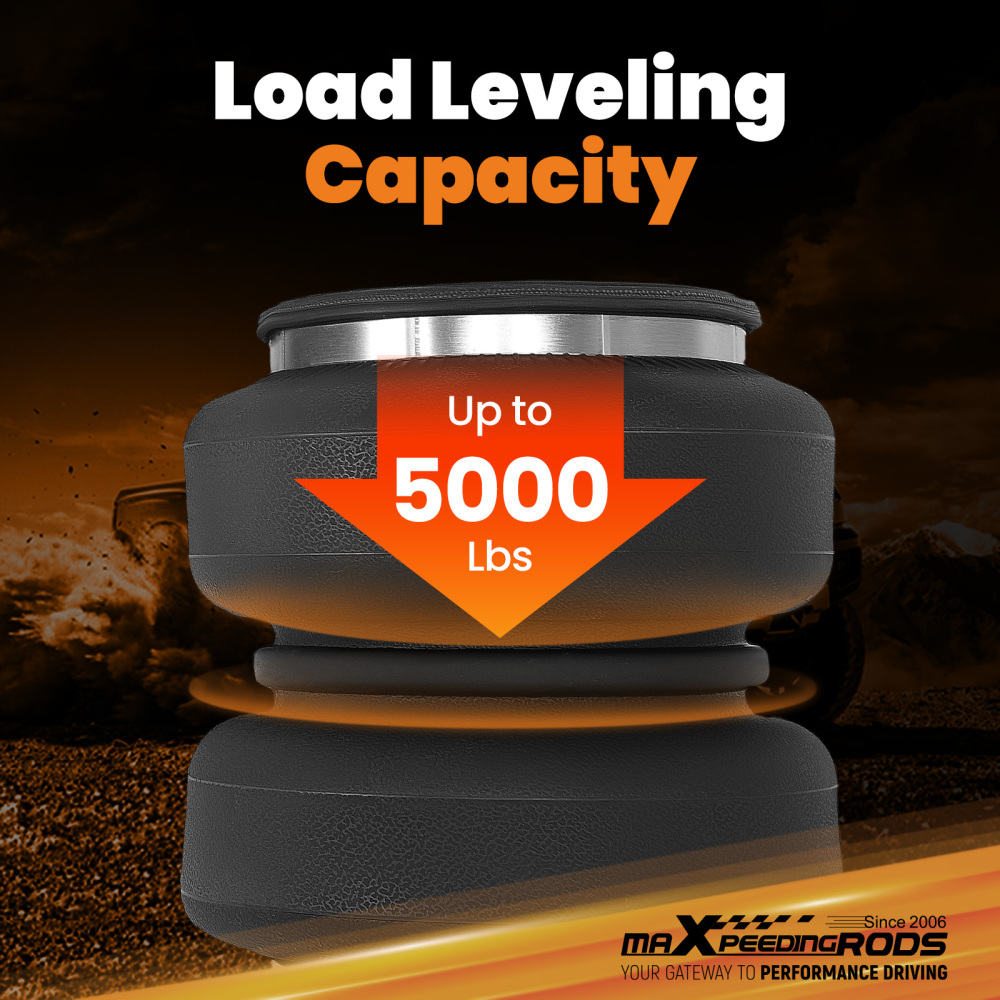 Air Helper Spring Bag Kit 5000lbs compatible for Chevy Silverado 2500 4WD/RWD