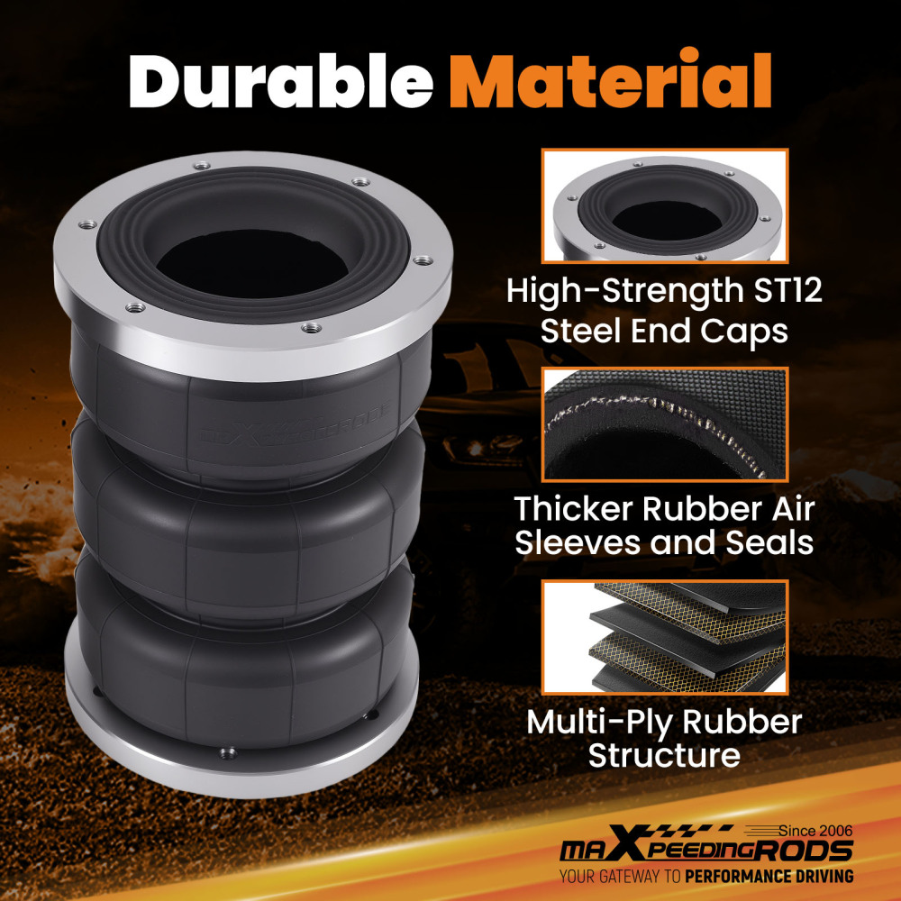 Air Helper Spring Bag Kit Rear compatible for Chevrolet Silverado 1500 2020+ Trail Boss