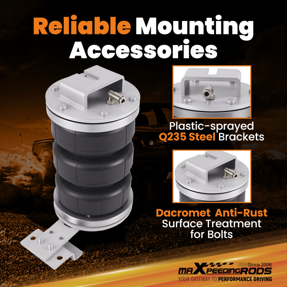 Air Helper Spring Bag Kit Rear compatible for Chevrolet Silverado 1500 2020+ Trail Boss