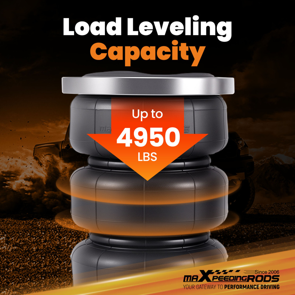 Air Helper Spring Bag Kit Rear compatible for Chevrolet Silverado 1500 2020+ Trail Boss