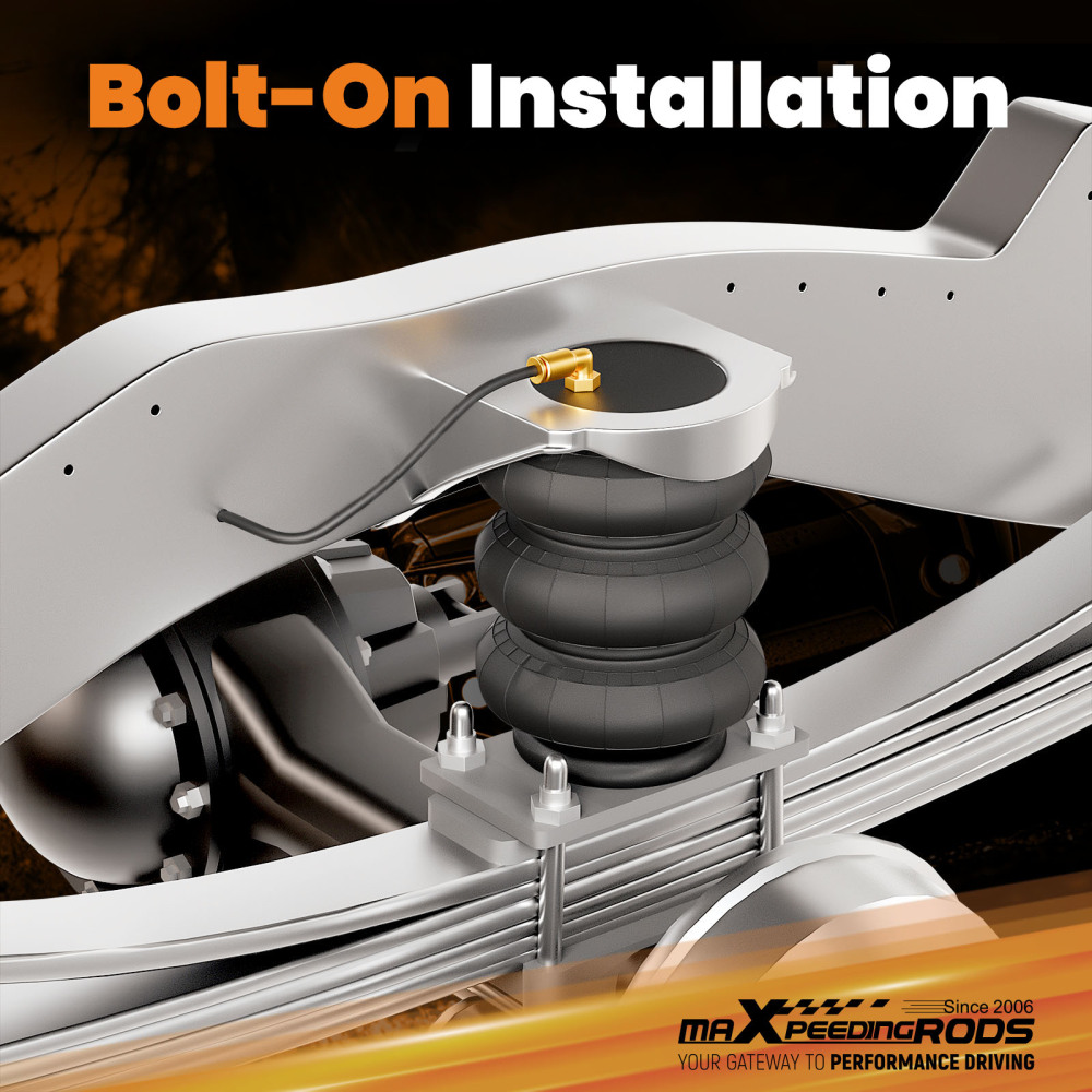 Air Helper Spring Bag Kit Rear compatible for Chevrolet Silverado 1500 2020+ Trail Boss