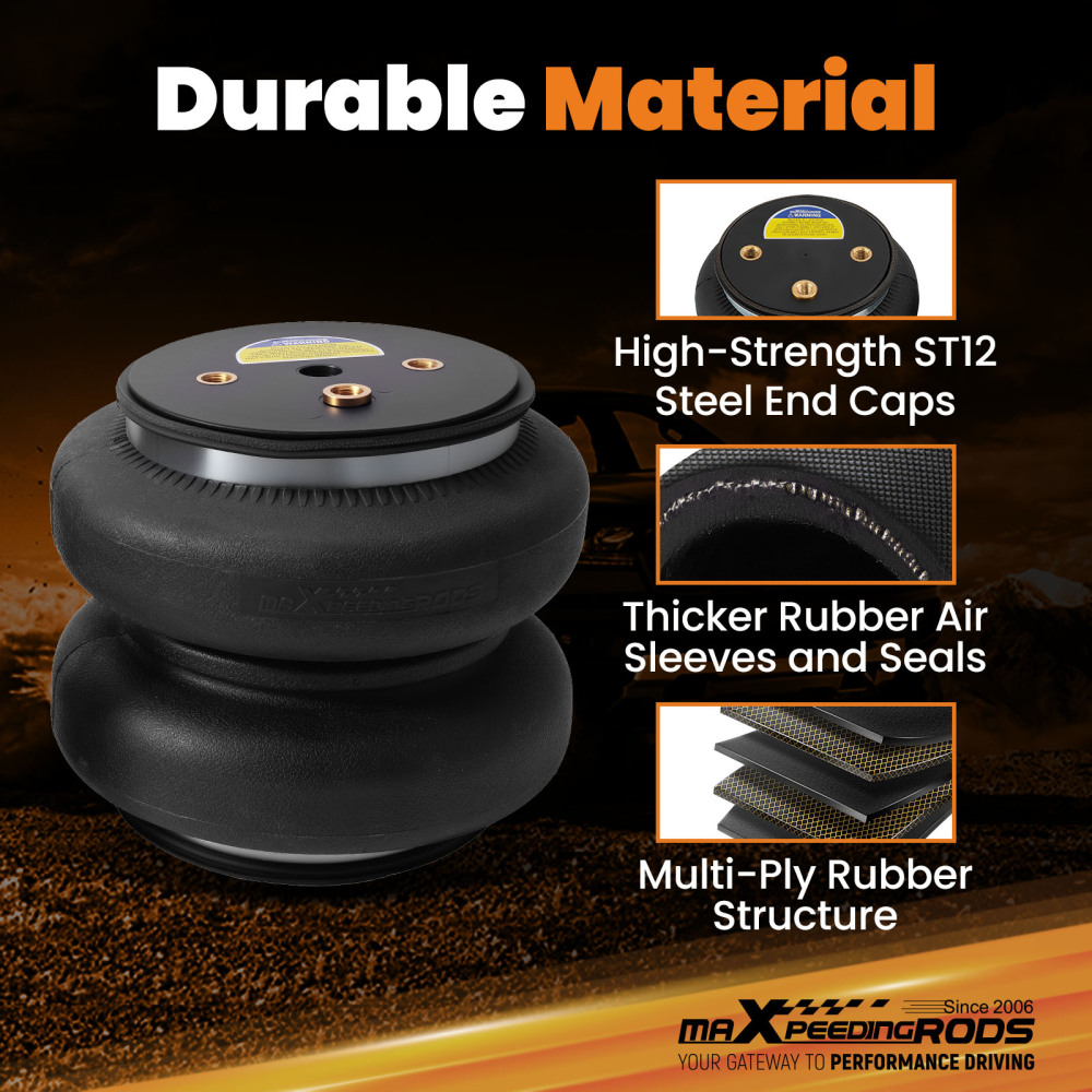 Air Spring Kit Rear For GMC Silverado Sierra 1500 4WD 2019-2025