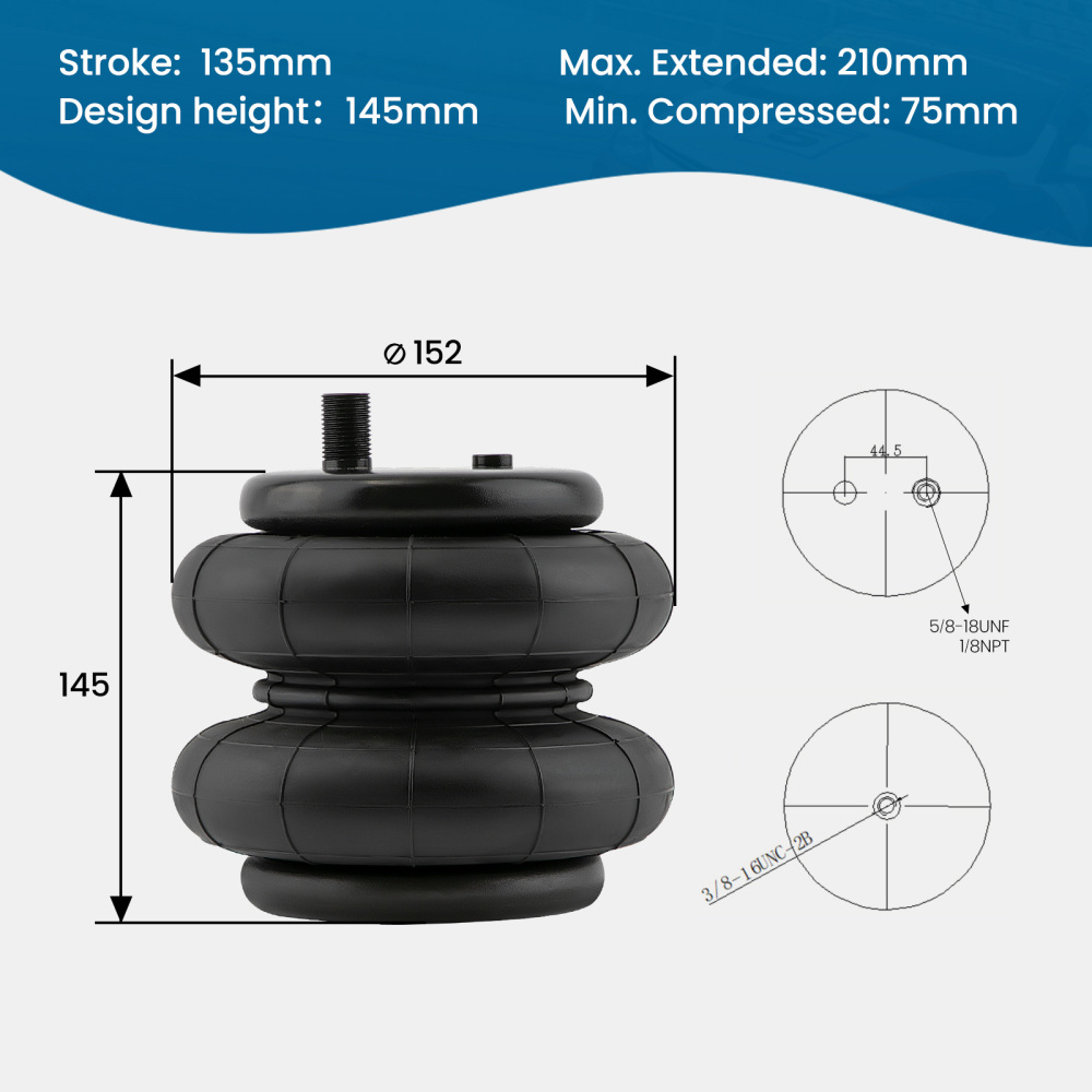 Air Rear Helper Spring Kit compatible for Toyota Tacoma 4WD 2005-2020 2021