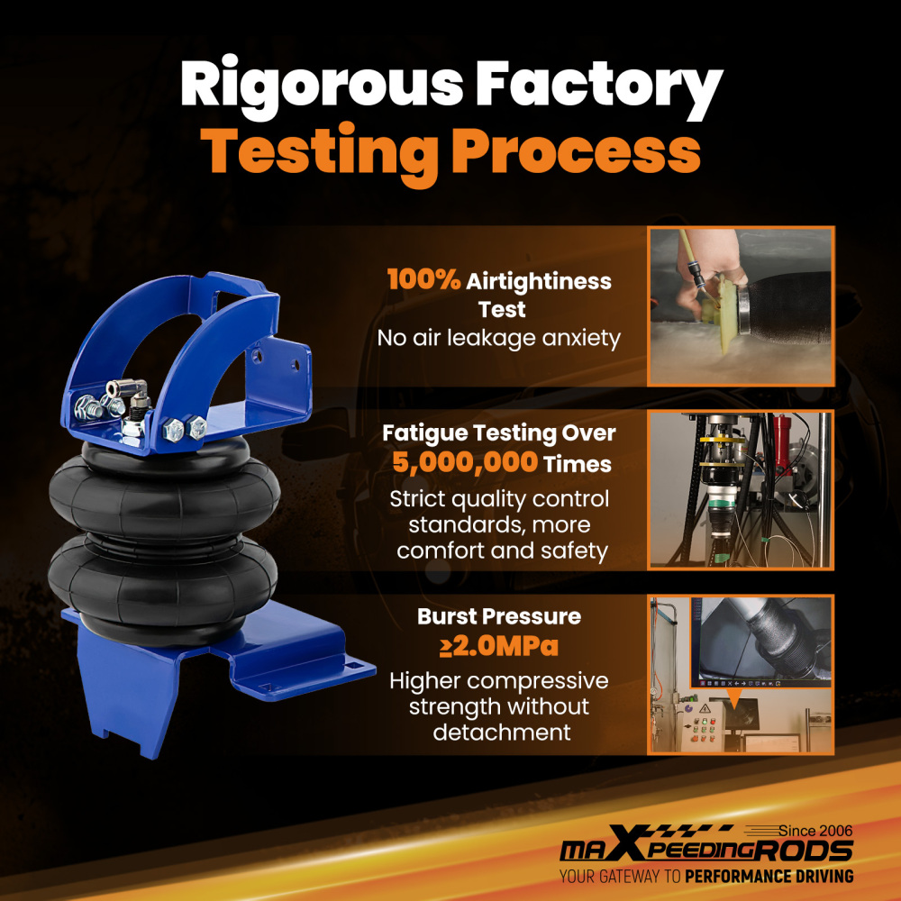 Air Springs Bags Kit Rear compatible for Toyota Tacoma Pre Runner 2WD 2005-2020