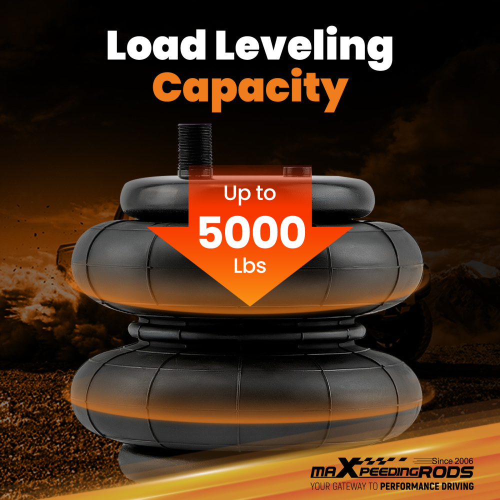 Rear Air Helper Spring Suspension Kit for compatible for Toyota Tacoma 2WD 4WD 05-23