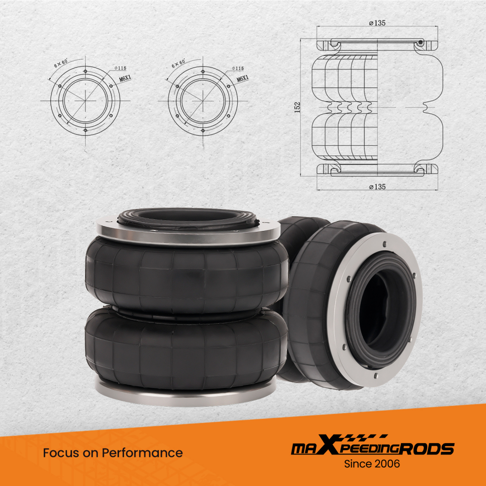 New Air Suspension Bag Load Assist Kit compatible for Toyota Hilux 4WD 2005-2015 Heavy Duty