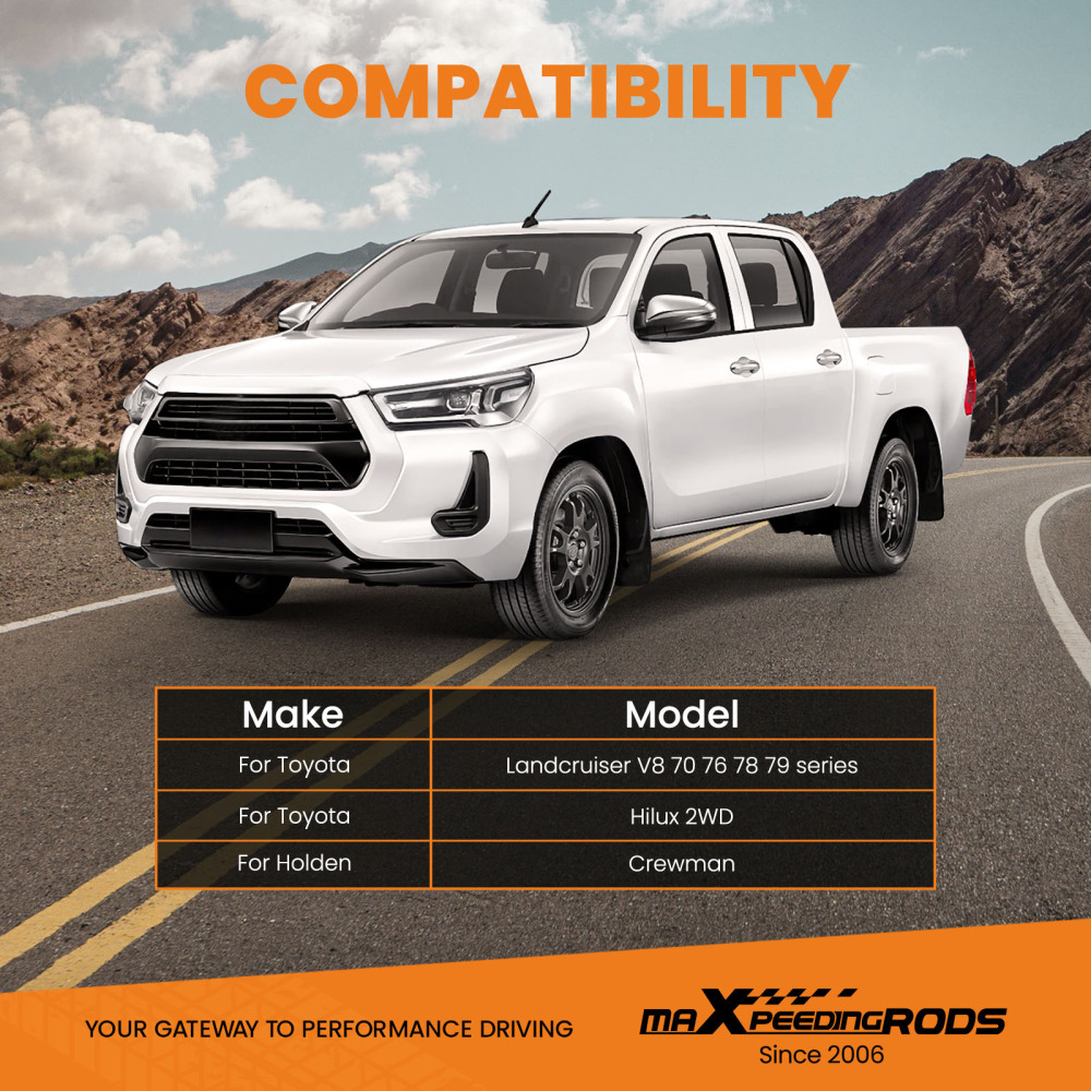 Air Suspension Bag Assist Kit Compatible For Toyota Landcruiser V8 70 76 78 79 VDJ79 2009+