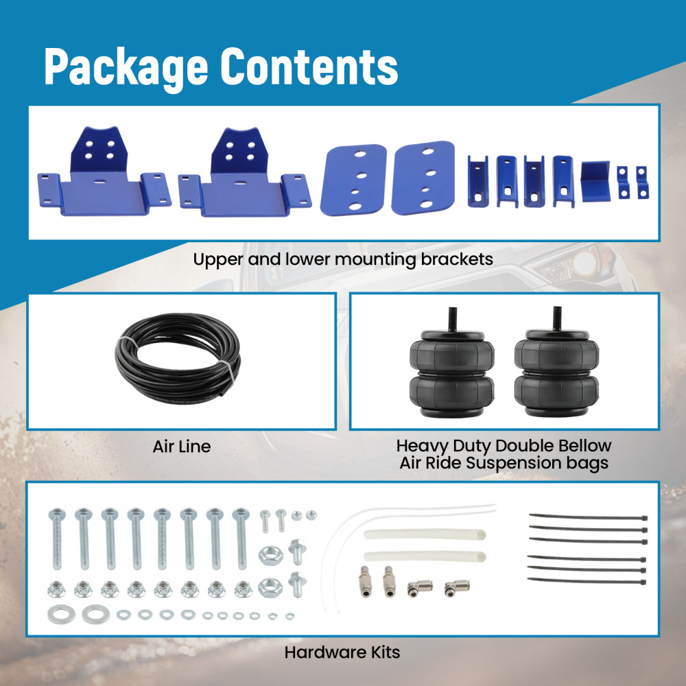 Rear Air Helper Spring Suspension Level Kit compatible for Toyota Tundra 2007-2022