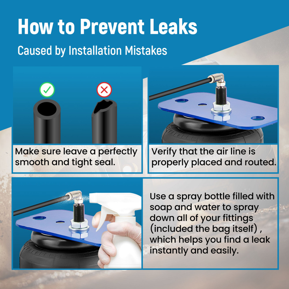 Rear Air Helper Spring Suspension Level Kit compatible for Toyota Tundra 2007-2022