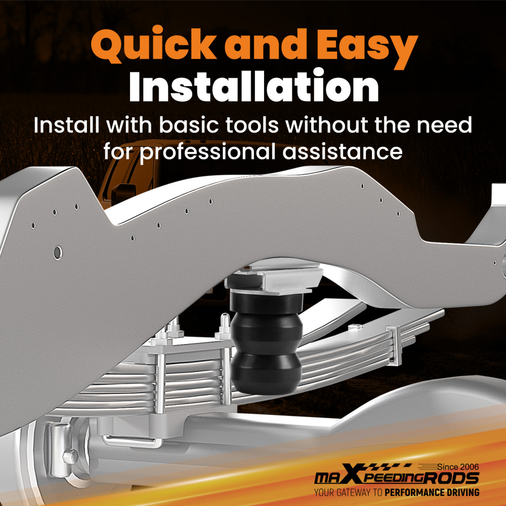 Rubber Spring Kit Rear L+R Enhancement System compatible for RAM 2500 2WD 4WD 2014 -2025