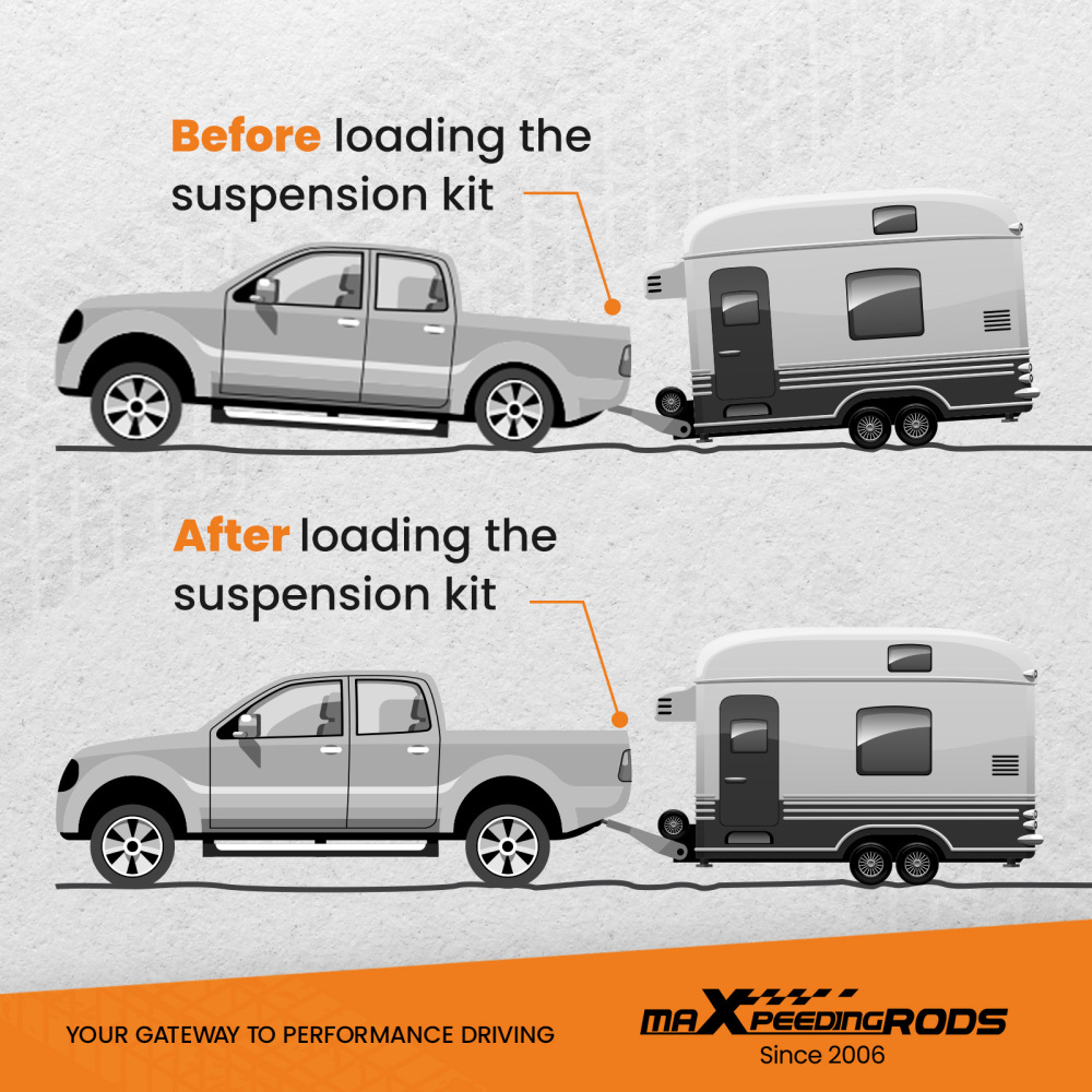 Rubber Spring Kit Rear L+R Enhancement System compatible for RAM 2500 2WD 4WD 2014 -2025