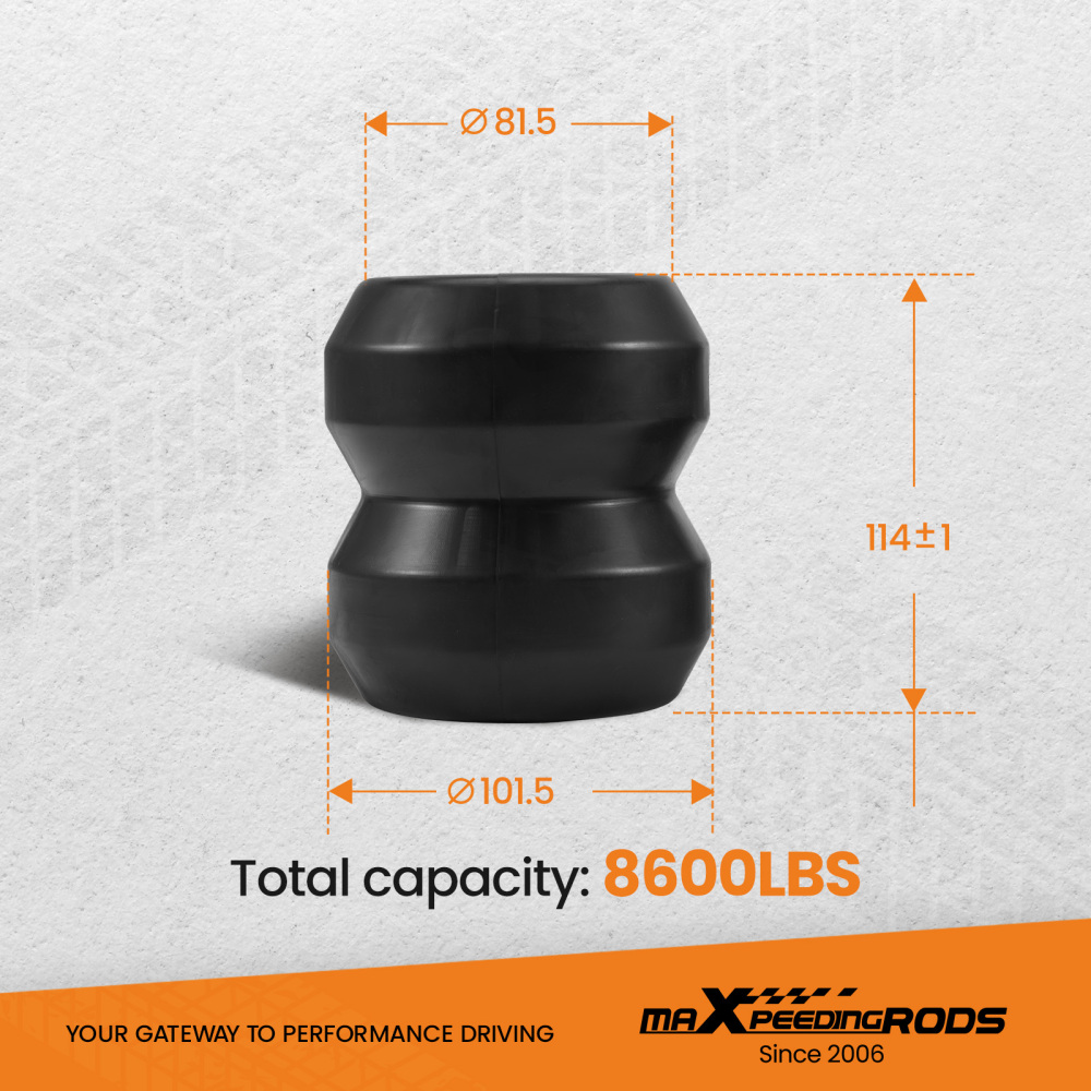 Rubber Spring Kit Rear L+R Enhancement System compatible for RAM 2500 2WD 4WD 2014 -2025