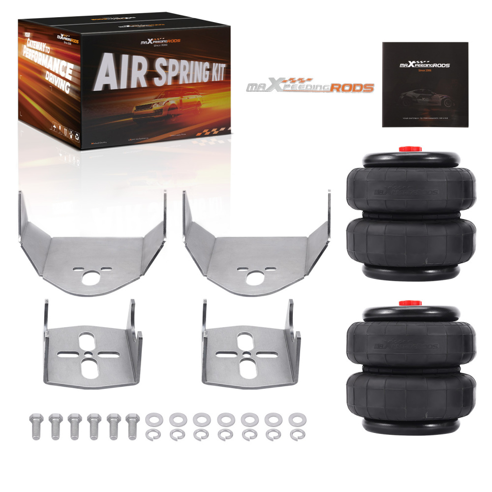 Weld On Air Ride Suspension Kit Brackets 2500 Bags Air Springs 3.5