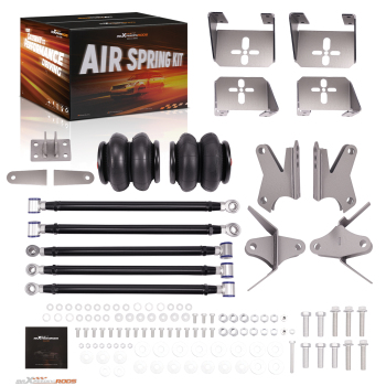 Weld On Triangulated 4 Link +2 Bags Air Suspension Kit Brackets 21.29 Bars