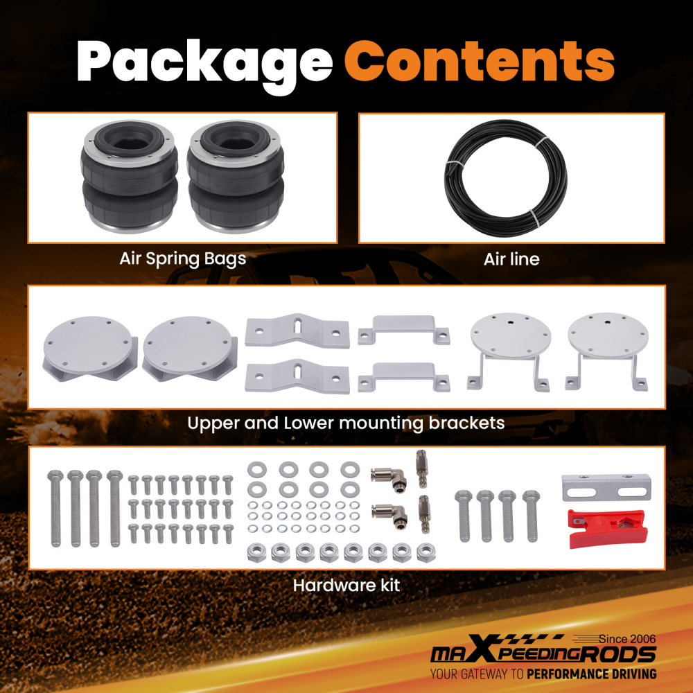 Air Assisit Sping Bag Suspension Kit For Volkswagon Amarok 4X4 2010-2022 5600LBS
