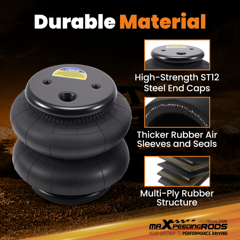 Rear Air Ride Suspension Bags Mounting Brackets compatible for Chevy Impala 1965-1970