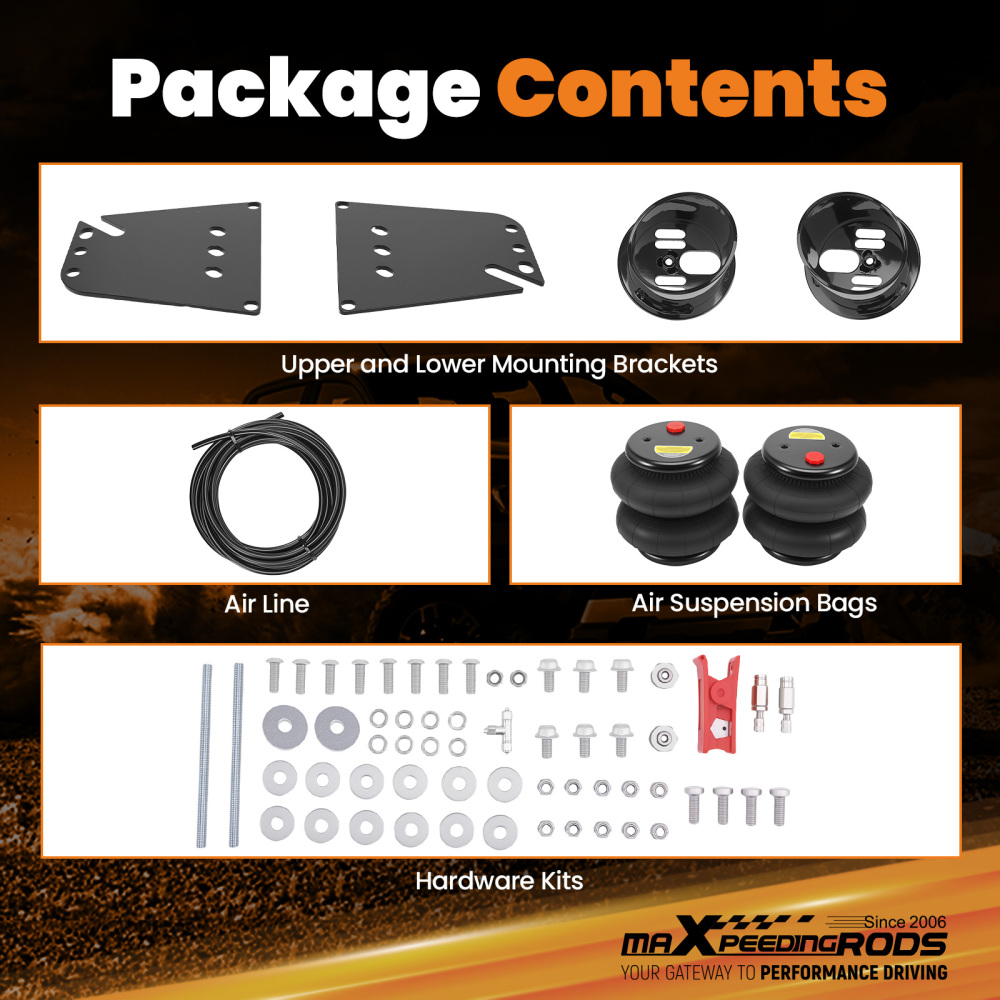 Front Air Ride Suspension Bags Mounting Brackets compatible for Chevy Impala 1958-1964