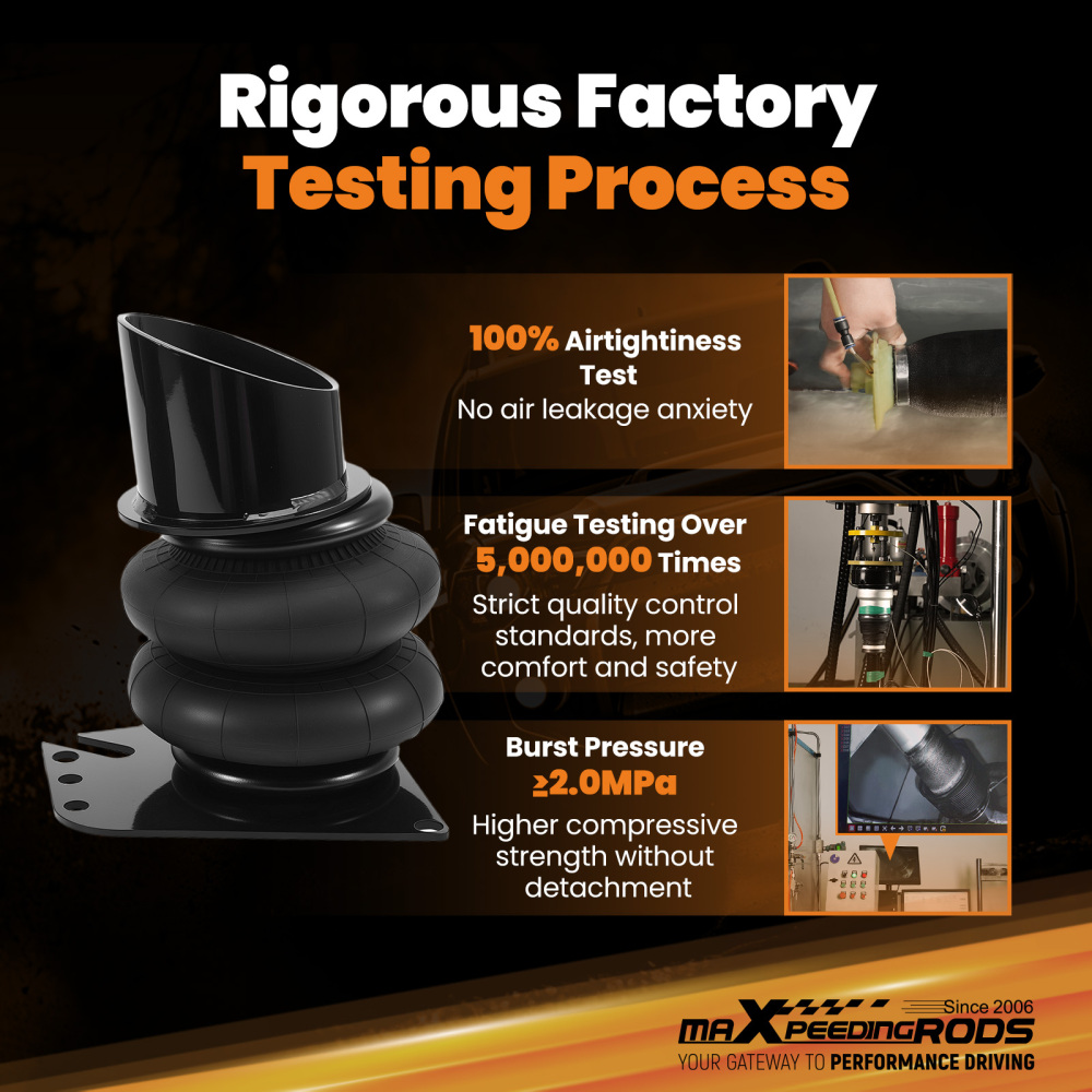 Front Air Ride Suspension Bags Mounting Brackets compatible for Chevy Impala 1958-1964