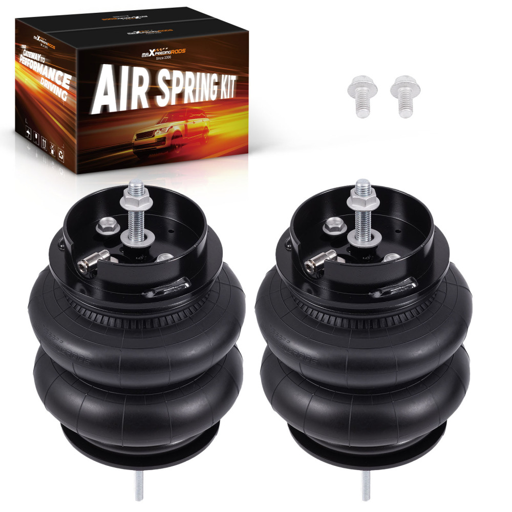 Rear 2x Air Spring Bags Mounting Brackets compatible for Chevy C10 Trucks 2WD 1963-1972