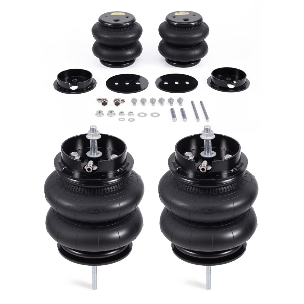 Rear 2x Air Spring Bags Mounting Brackets compatible for Chevy C10 Trucks 2WD 1963-1972