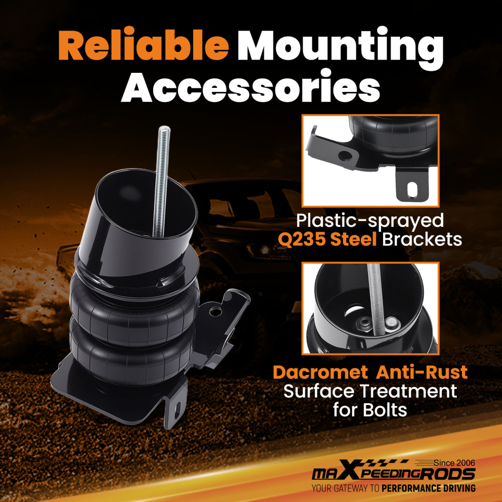 Front Air Ride Suspension Bags Mounting Brackets compatible for Chevy Impala 1965-1970