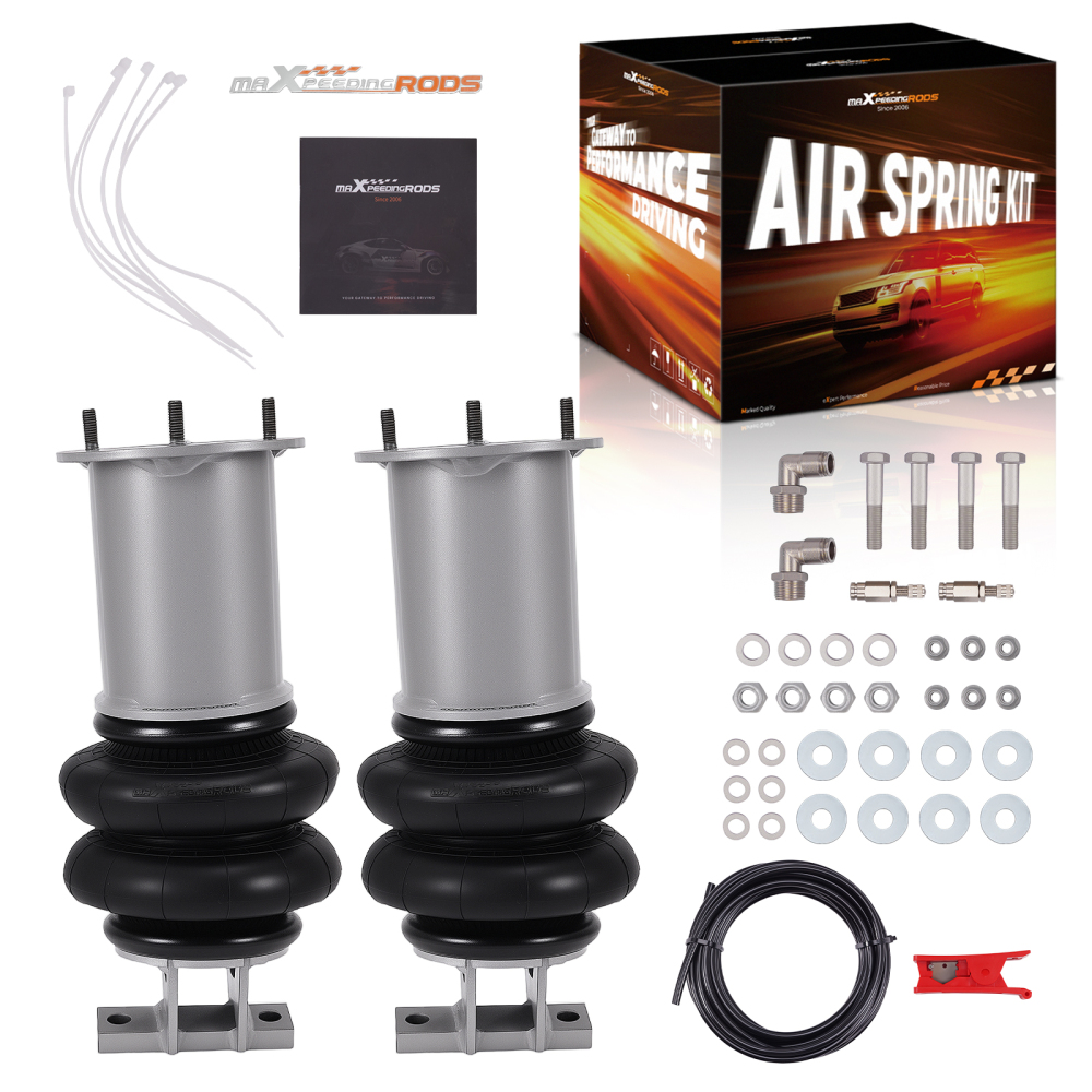 Front 2x Air Spring Bags Mounting Brackets compatible for Chevy Silverado 1500 2007–2018