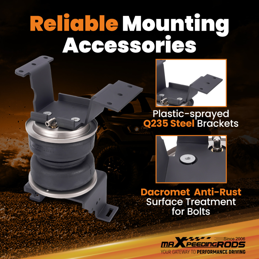 Rear Air Helper Spring Bags leveling Kit compatible for GMC Sierra 2500 HD 3500 HD 2015