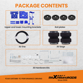 Suspension Air Spring Leveling Kit compatible for Ford F250 F350 F450 2011-2014 5000lbs