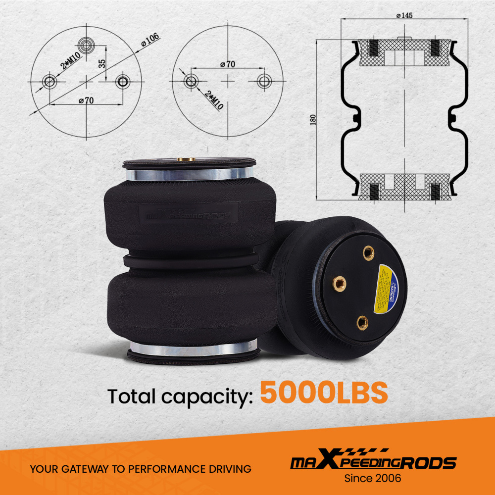 Suspension Air Spring Leveling Kit compatible for Ford F250 F350 F450 2011-2014 5000lbs