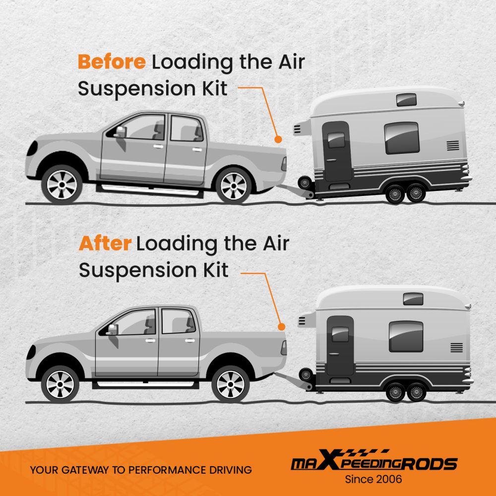 Suspension Air Spring Leveling Kit compatible for Ford F250 F350 F450 2011-2014 5000lbs