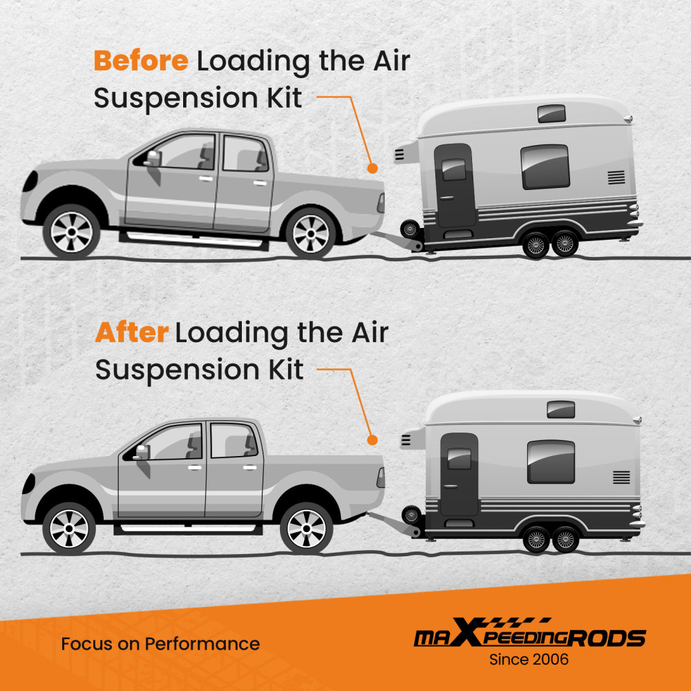 Air Spring Kit + Wireless Air Controller Kit compatible for Ford F150 2WD 4WD 2004-2014