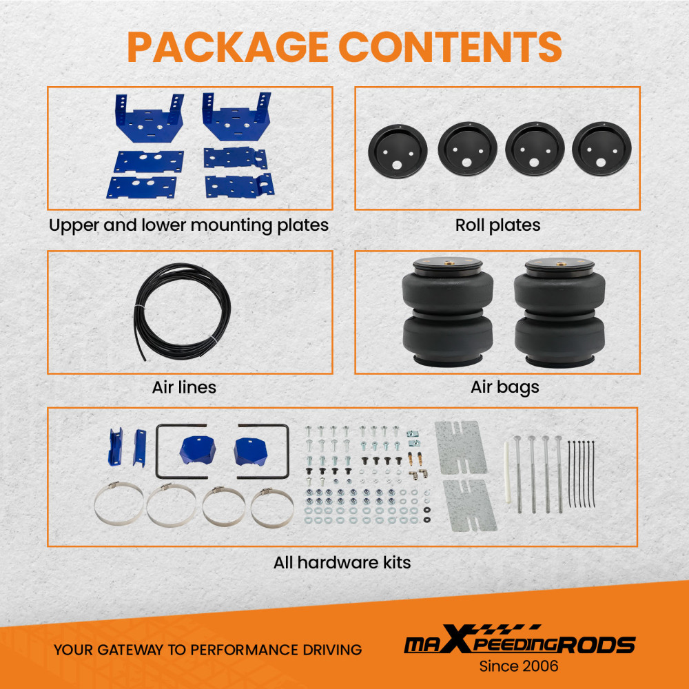 Air Spring Helper leveling Kit compatible for Ford F250 F350 compatible for Super Duty 2017-2019 5000 lbs