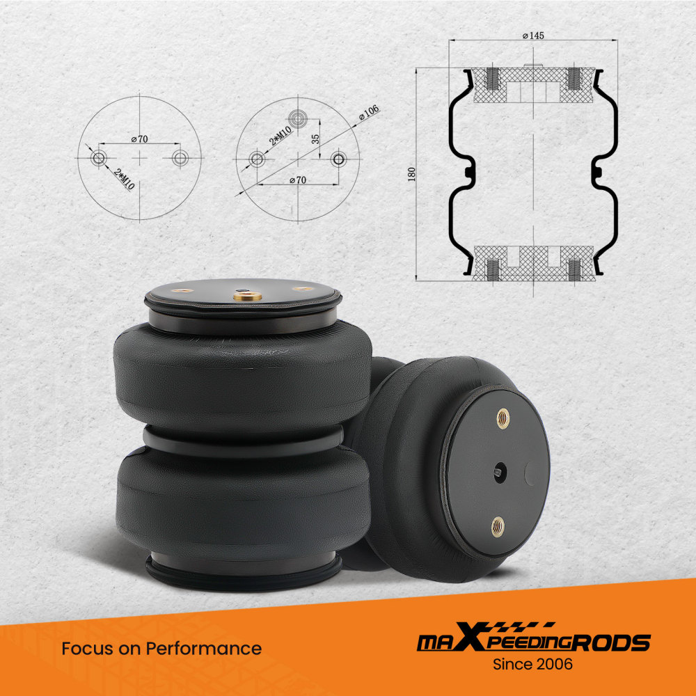 Rear Air Spring Leveling Kit compatible for Ford F-250 F-350 XL XLT 4WD RWD 2003-2007