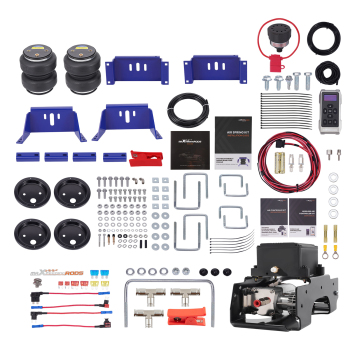 Wireless Compressor Kit + Air Suspension Bags compatible for Ford F250 F350 compatible for Dodge Ram
