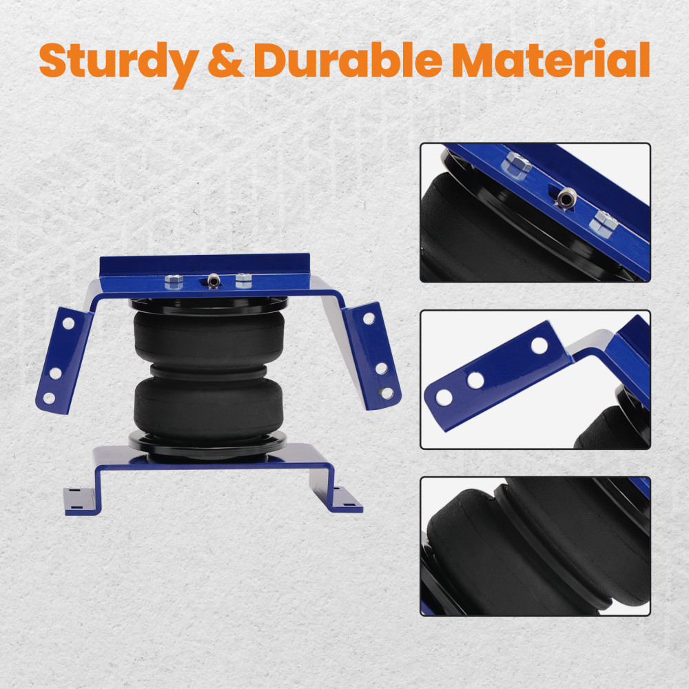 Wireless Compressor Kit + Air Suspension Bags compatible for Ford F250 F350 compatible for Dodge Ram