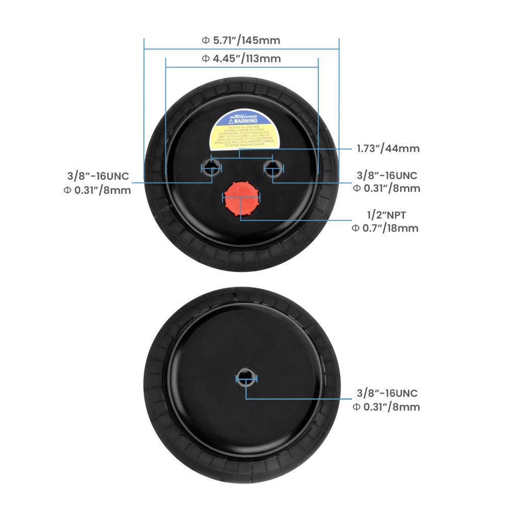 Wireless Air Controller Kit + Air Suspension Bags compatible for Dodge Ram 1500 2500