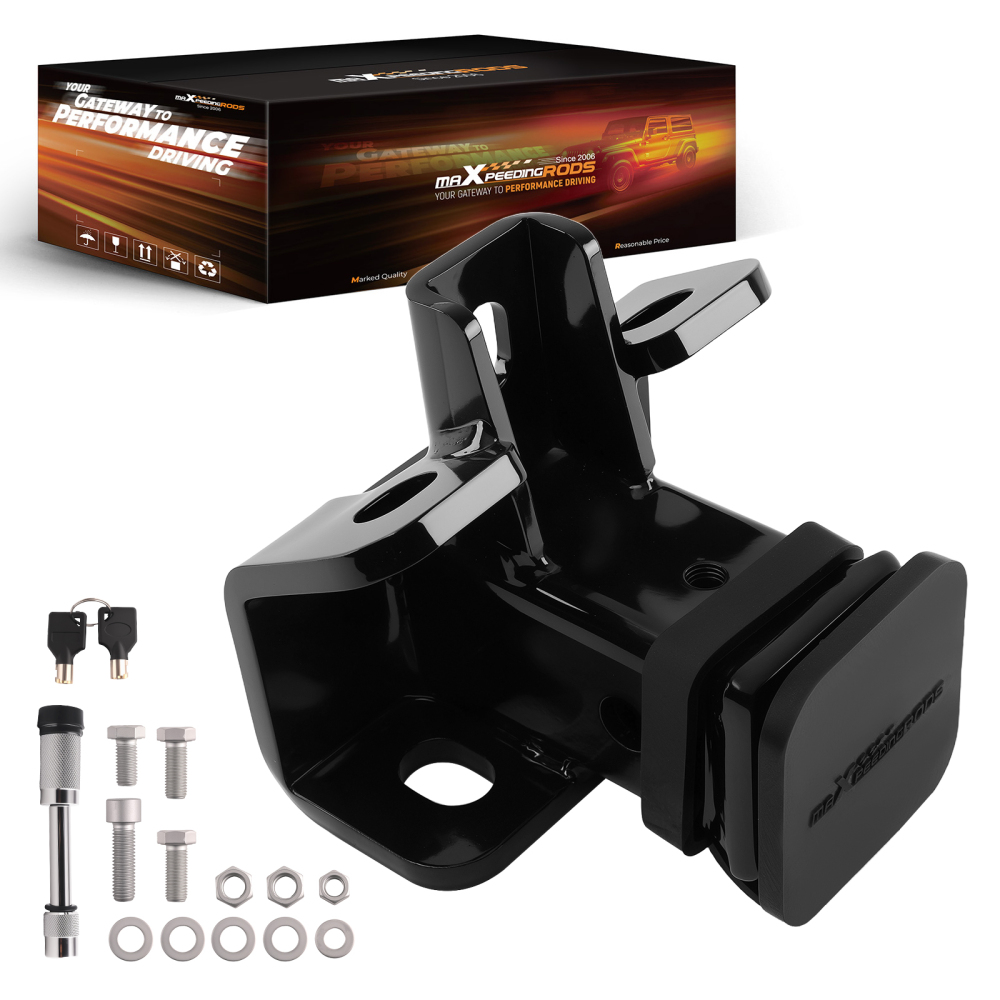 Class 3 Trailer Hitch compatible for Land Rover LR3 2005-16 LR4 2010-16 Black