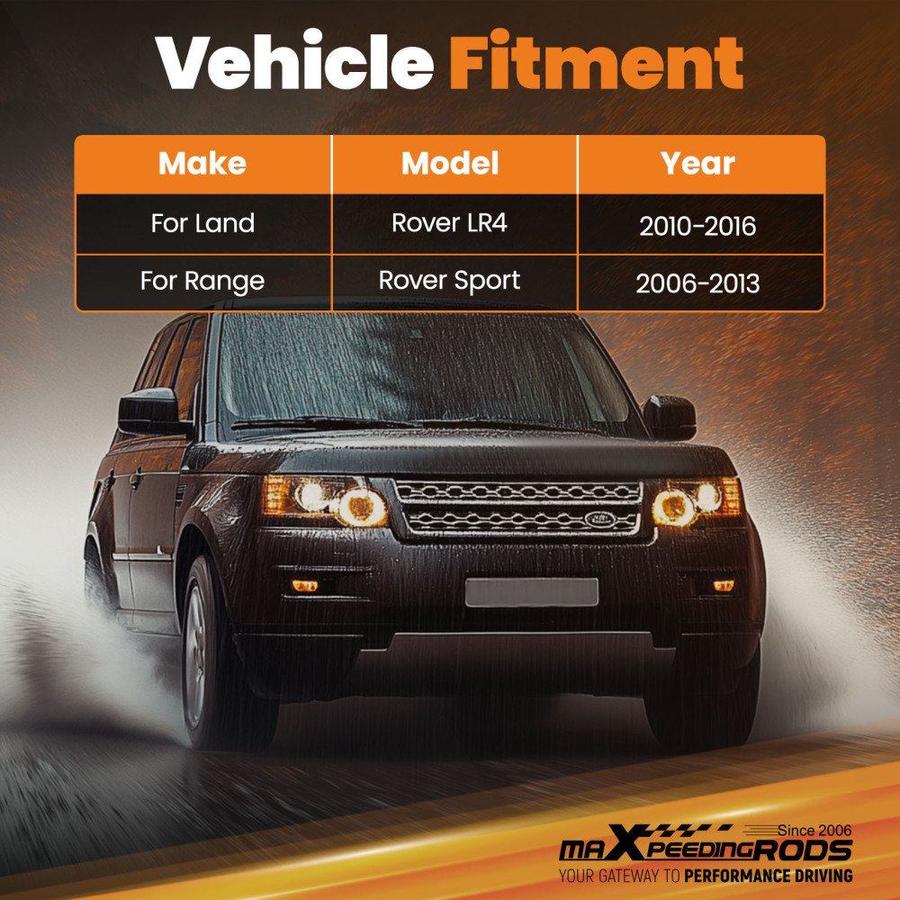 Class 3 Trailer Hitch compatible for Land Rover LR3 2005-16 LR4 2010-16 Black