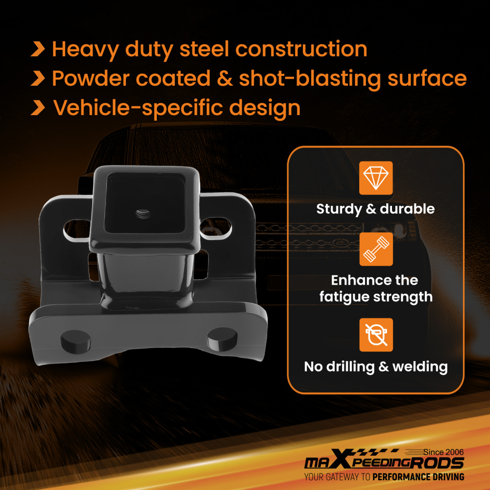 Class 3 Trailer Hitch compatible for Land Rover LR3 2005-16 LR4 2010-16 Black