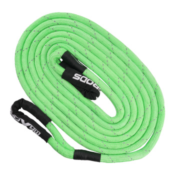 24250lbs Kinetic Recovery Rope Tow Rope Offroad Recovery Kit w/ 2 Soft Shackles
