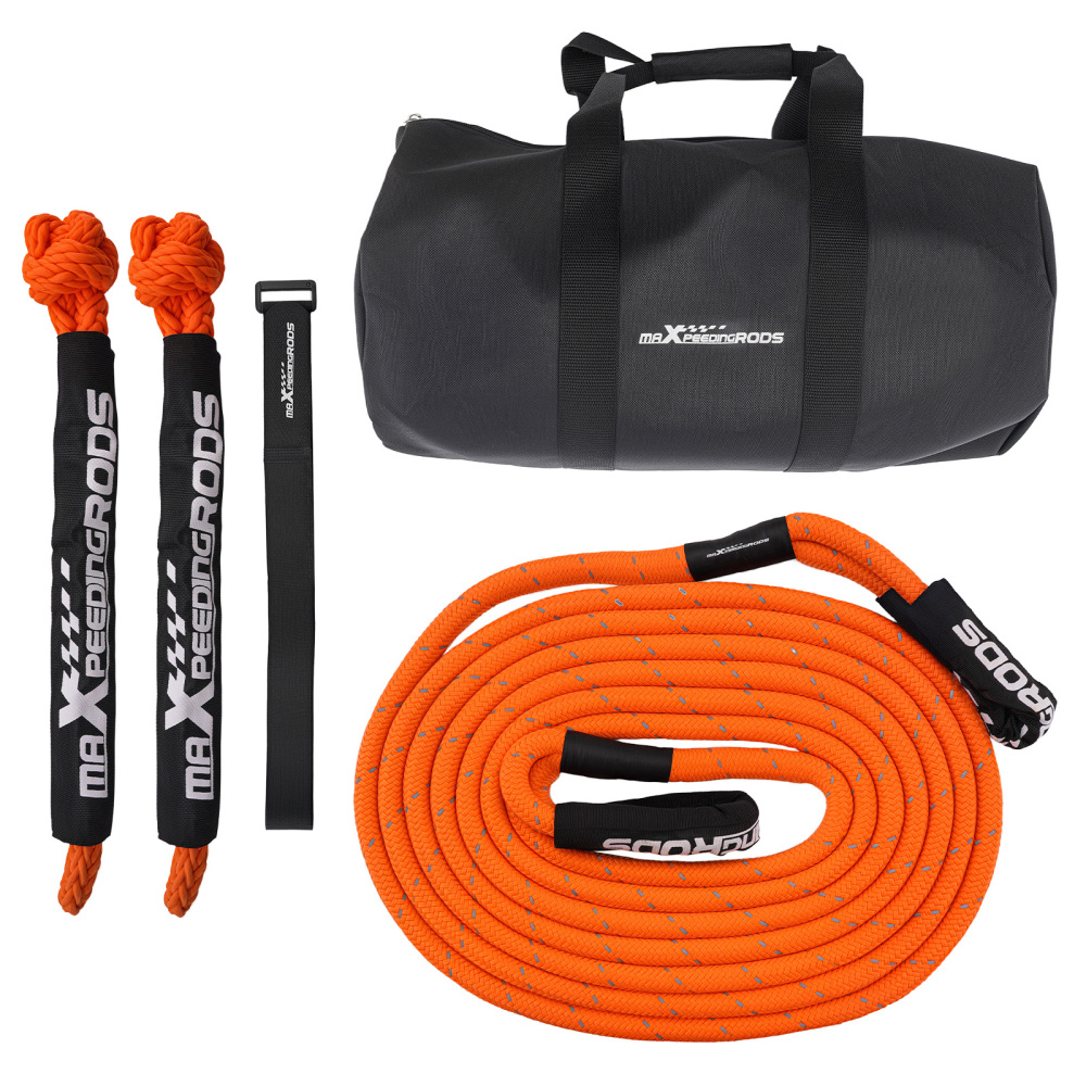 22mm Kinetic Tow Rope 9m for Off-Road SUV Truck 4x4 24250lbs Breaking Strength