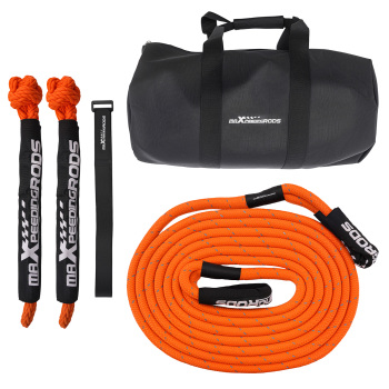 22mm Kinetic Tow Rope 9m for Off-Road SUV Truck 4x4 24250lbs Breaking Strength