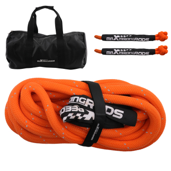 Heavy Duty Kinetic Rope 1in x 9m for Trucks SUV 30864lbs Recovery w/Bag