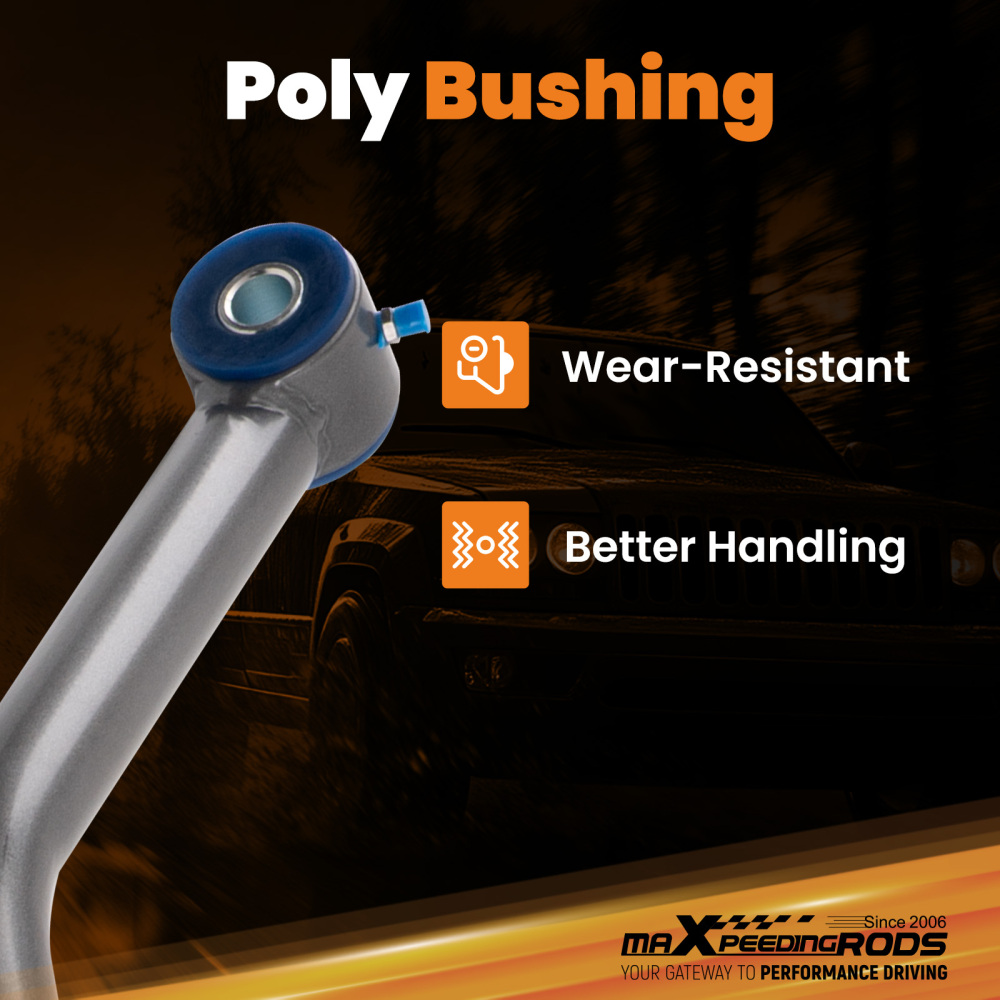 Front Adjustable Track Bar 1-6 Inch Lift For 1999-2004 compatible for Jeep Grand Cherokee WJ