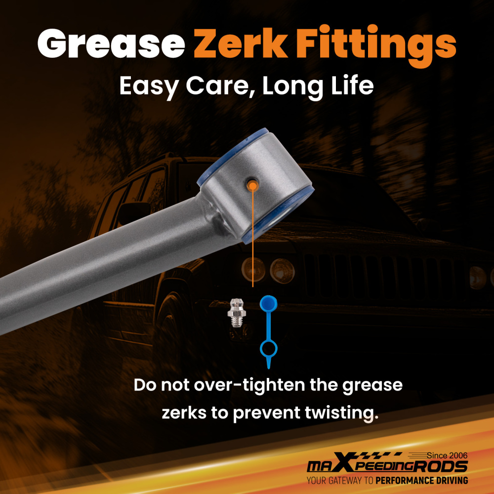 Front Adjustable Track Bar 1-6 Inch Lift For 1999-2004 compatible for Jeep Grand Cherokee WJ