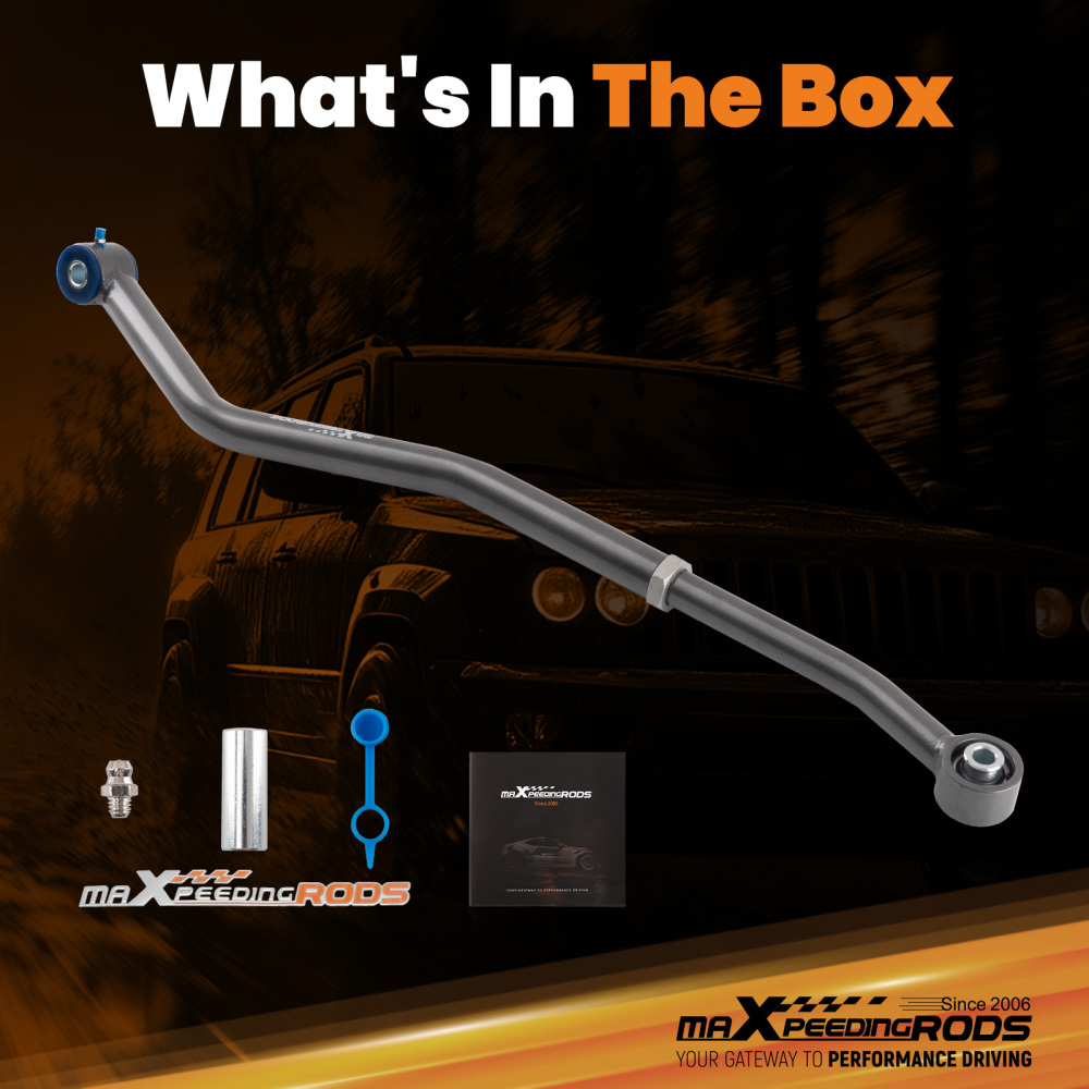 Front Adjustable Track Bar 1-6 Inch Lift For 1999-2004 compatible for Jeep Grand Cherokee WJ