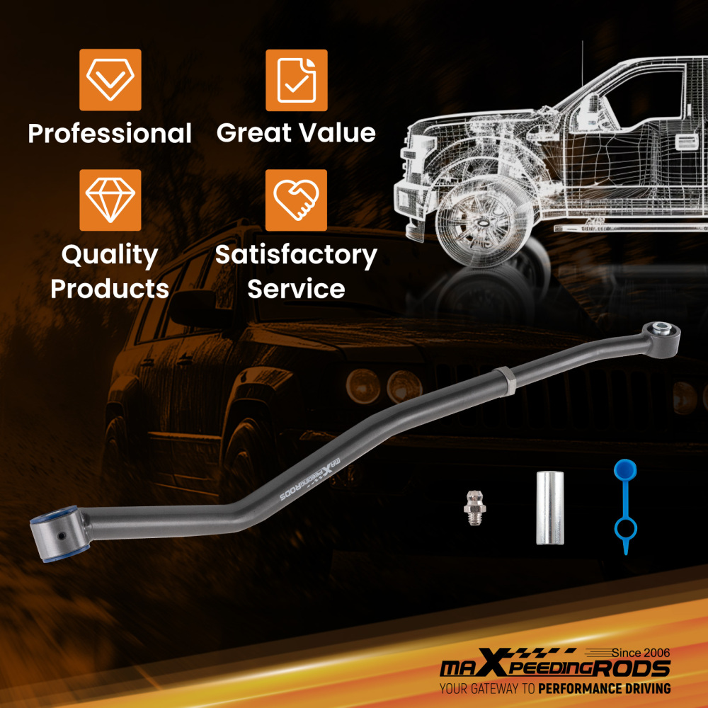 Front Adjustable Track Bar 1-6 Inch Lift For 1999-2004 compatible for Jeep Grand Cherokee WJ